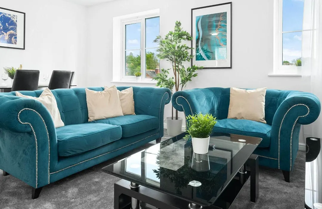 Stylish Two Bed Apartment - Private Parking - Smart Tv - Netflix 39M-1