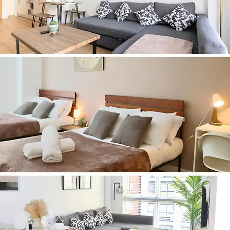 Truffle Suite -City Centre Sleeps Upto 6 - Near Utilita Arena, Icc - Pool Table & Free Wifi-3