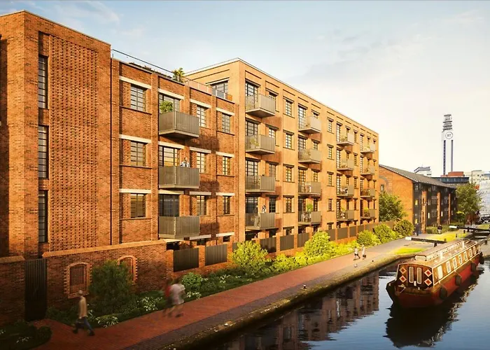 Canal-View Stunning City Living, Fast Wifi, Contractors, Family Birmingham