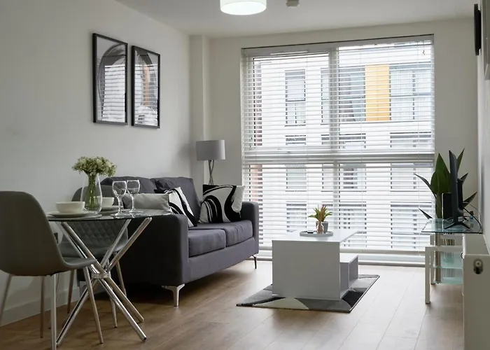 Luxurious Central Apartment - Smart Tv - Fast Wifi - Near Utilitia Arena Birmingham