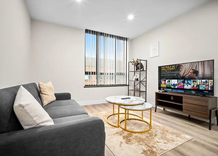 Modern Apartment - City Centre - 2 Bedrooms - Wifi - Netflix - Jewellery Quarter 9Ah Birmingham