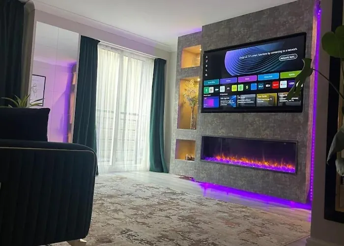 The Exclusive Jacuzzi Apartment With Fireplace & Parking Birmingham