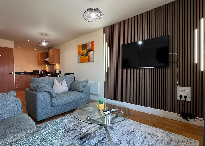 Stylish Arcadian Apartment - Private Parking - Balcony 49Arc Birmingham